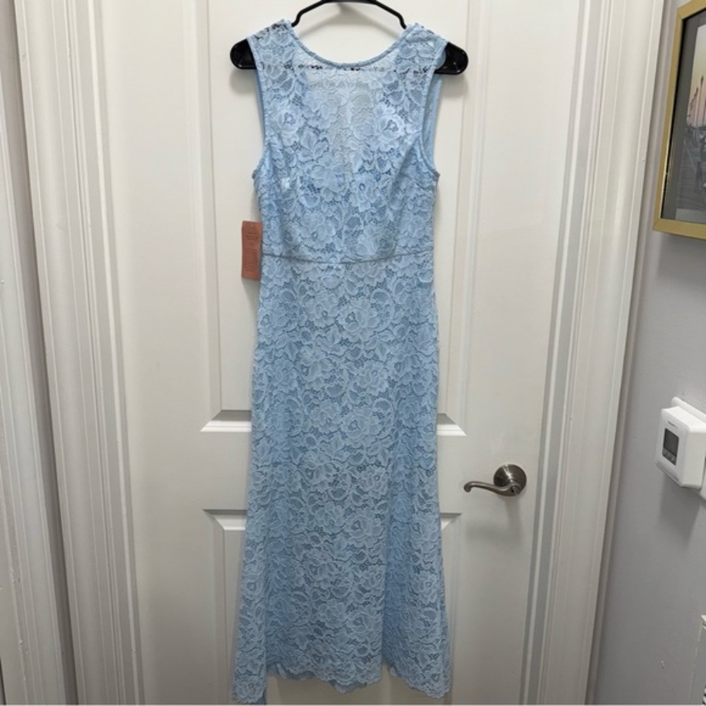 NWT Anthropologie BHLDN Light Blue Lace Formal Dress